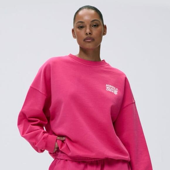 Adanola Vacation Oversized Sweatshirt Hot Pink XL - Picture 2 of 6